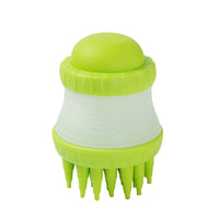 Dog Bath Brush with Massage Comb and Foot Cup